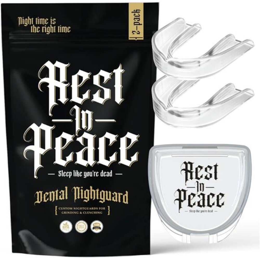 Night Guard - Pack of Two Moldable Mouth Guard for Teeth Grinding Clenching